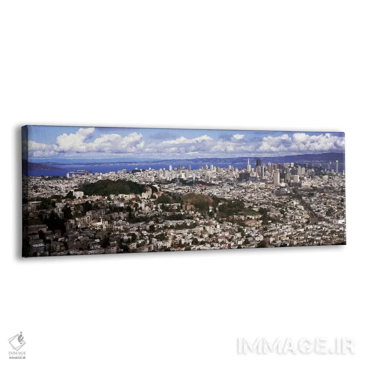 تابلو دکوراتیو San Francisco, California, USA,منظره شهری از دو قله، سا… اثر پانورامیک ایمجز - نمای پرسپکتیو محصول