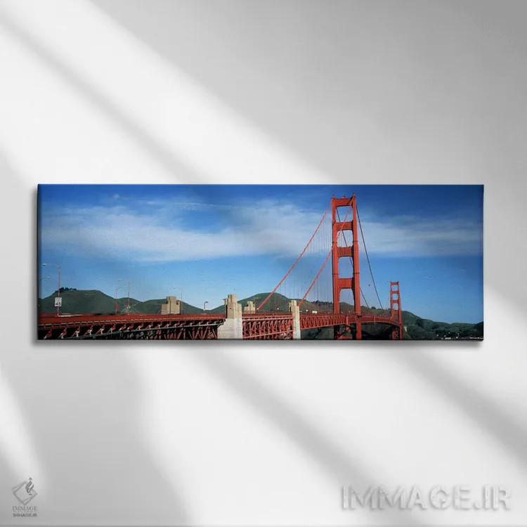 تابلو دکوراتیو Golden Gate Bridge, San Francisco Bay, San Francisco, C… اثر پانورامیک ایمجز - نمای روبهرو روی دیوار