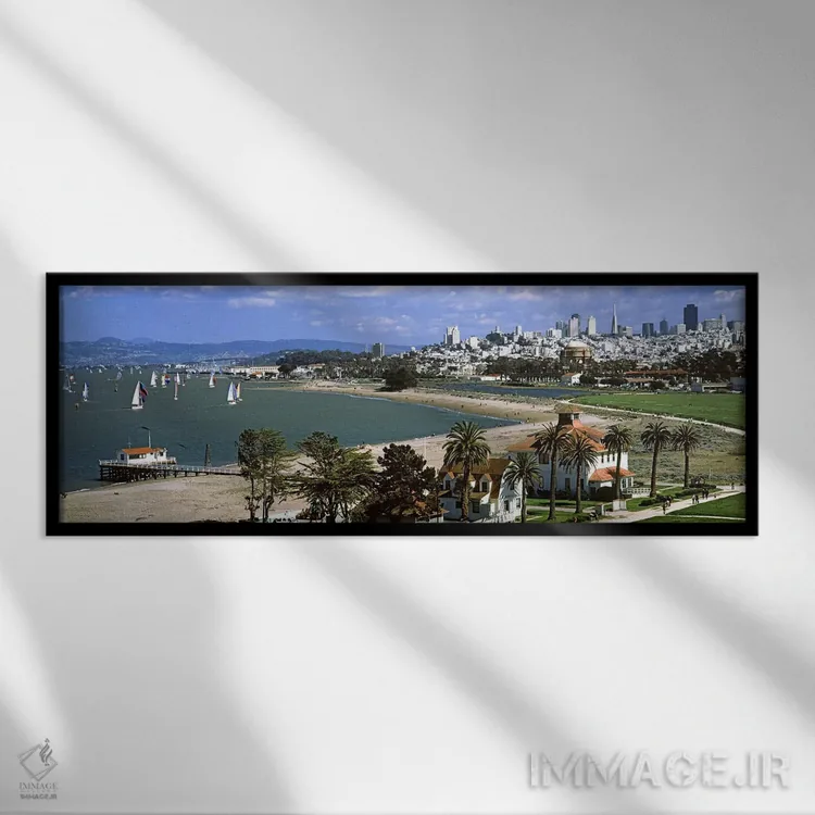 تابلو دکوراتیو Crissy Field, San Francisco, California, USA #2,ساختمان… اثر پانورامیک ایمجز - نمای قابدار مشکی