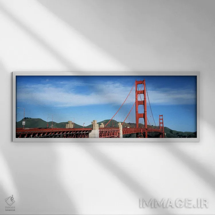 تابلو دکوراتیو Golden Gate Bridge, San Francisco Bay, San Francisco, C… اثر پانورامیک ایمجز - نمای قابدار سفید