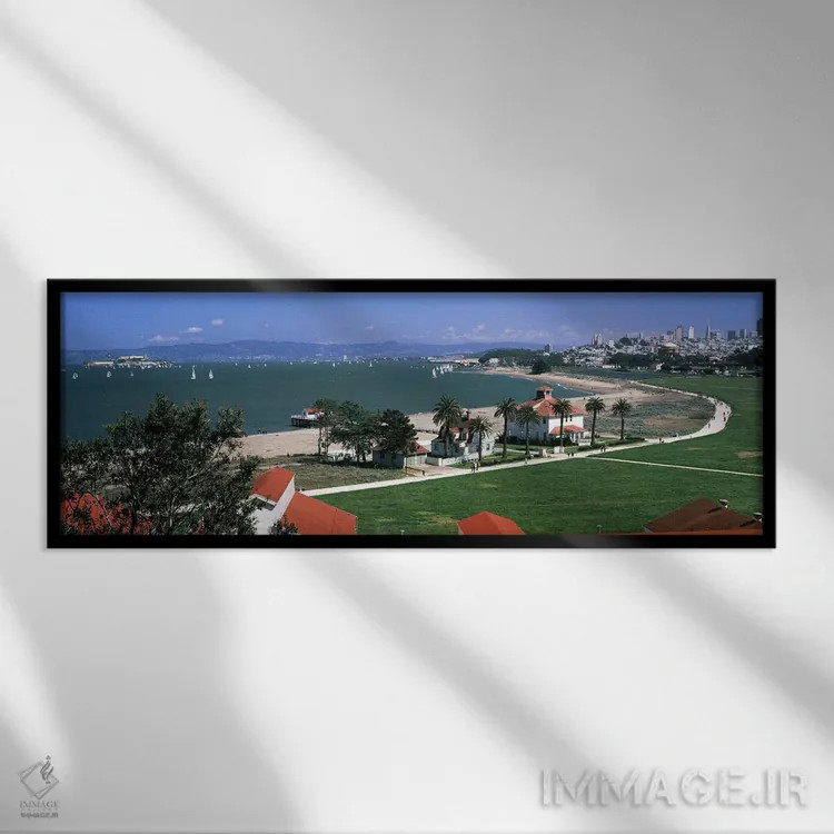 تابلو دکوراتیو Crissy Field, San Francisco, California, USA,ساختمان ها… اثر پانورامیک ایمجز - نمای قابدار مشکی