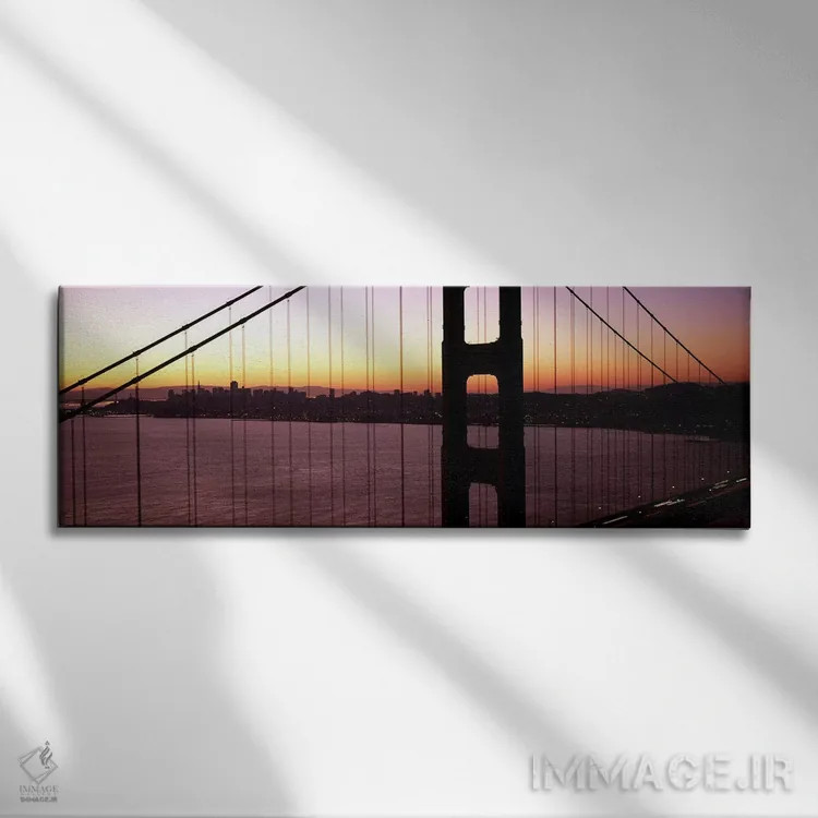 تابلو دکوراتیو Golden Gate Bridge, San Francisco Bay, San Francisco, C… اثر پانورامیک ایمجز - نمای روبهرو روی دیوار