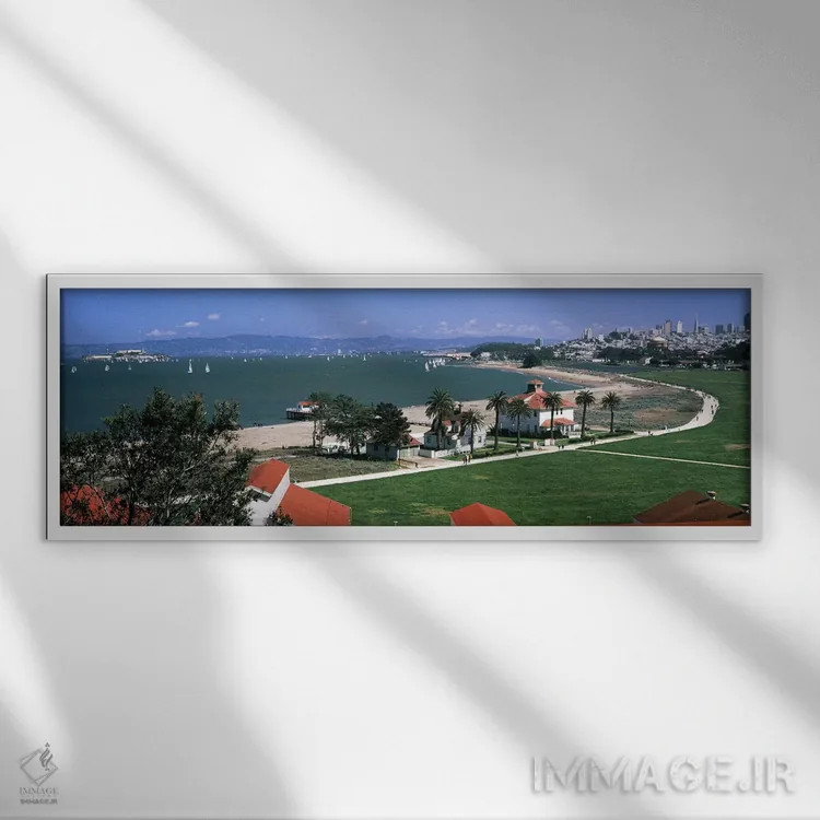تابلو دکوراتیو Crissy Field, San Francisco, California, USA,ساختمان ها… اثر پانورامیک ایمجز - نمای قابدار سفید