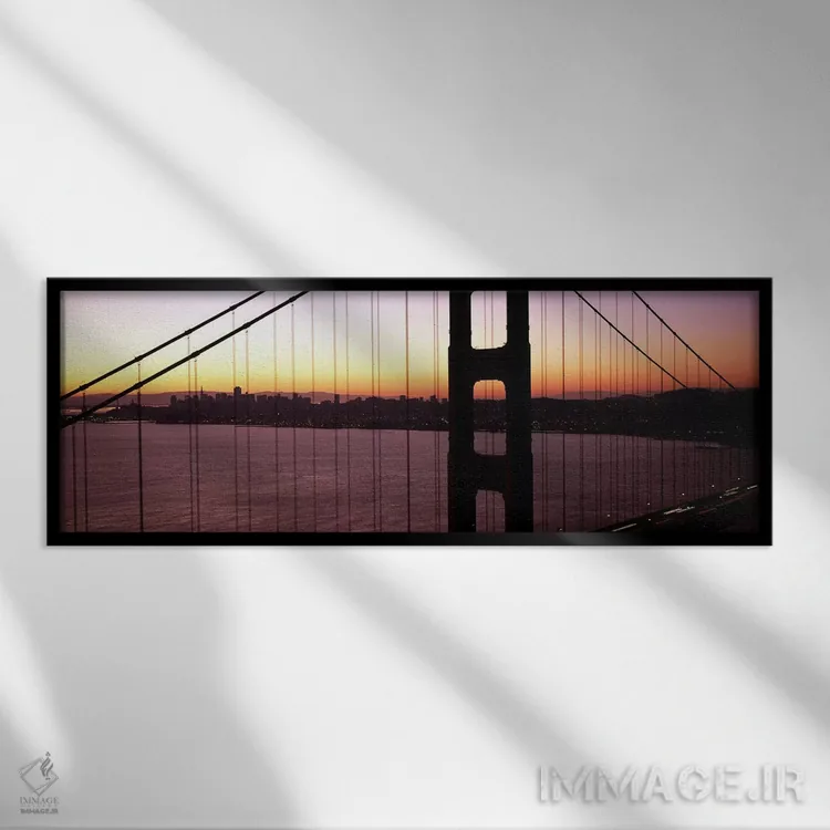 تابلو دکوراتیو Golden Gate Bridge, San Francisco Bay, San Francisco, C… اثر پانورامیک ایمجز - نمای قابدار مشکی