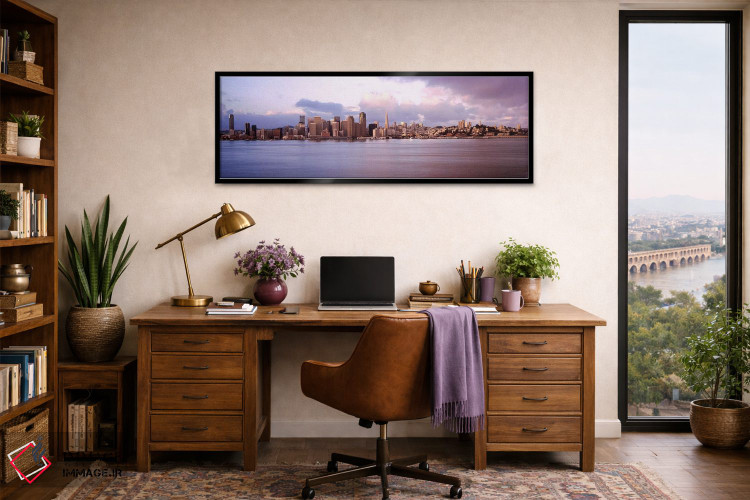 تابلو دکوراتیو San Francisco Bay, California, USA,خط افق سان فرانسیسکو… اثر پانورامیک ایمجز - D2B