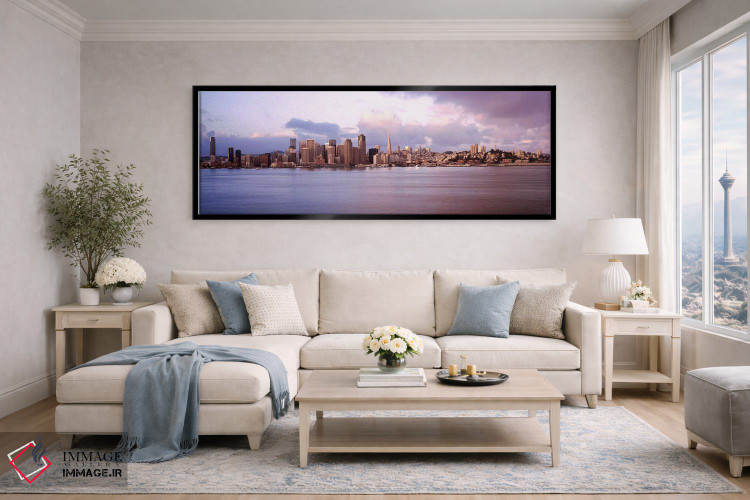 تابلو دکوراتیو San Francisco Bay, California, USA,خط افق سان فرانسیسکو… اثر پانورامیک ایمجز - D5B