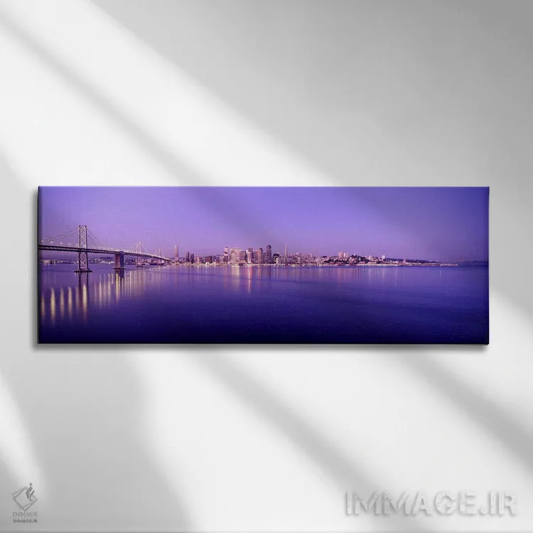 تابلو دکوراتیو Bay Bridge, San Francisco Bay, San Francisco, Californi… اثر پانورامیک ایمجز - نمای روبهرو روی دیوار