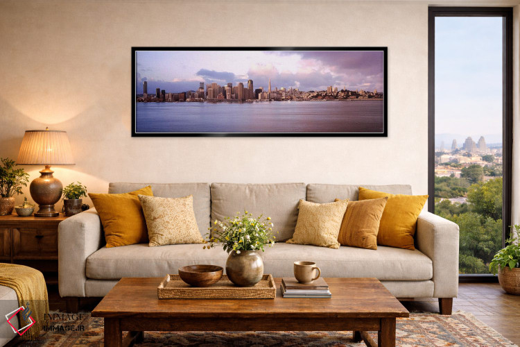 تابلو دکوراتیو San Francisco Bay, California, USA,خط افق سان فرانسیسکو… اثر پانورامیک ایمجز - D6B