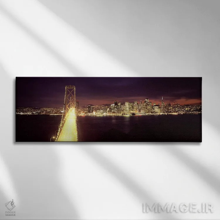 تابلو دکوراتیو Bay Bridge, San Francisco Bay, San Francisco, Californi… اثر پانورامیک ایمجز - نمای روبهرو روی دیوار