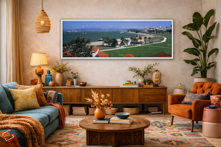 تابلو دکوراتیو Crissy Field, San Francisco, California, USA,ساختمان ها… اثر پانورامیک ایمجز - D2W