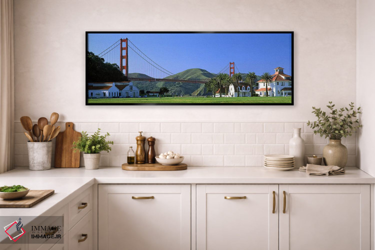 تابلو دکوراتیو Golden Gate Bridge, Crissy Field, San Francisco, Califo… اثر پانورامیک ایمجز - D2B