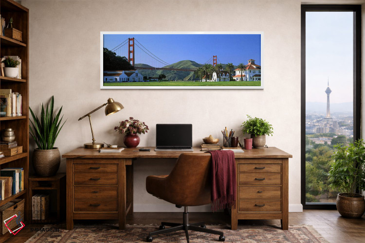 تابلو دکوراتیو Golden Gate Bridge, Crissy Field, San Francisco, Califo… اثر پانورامیک ایمجز - D1W