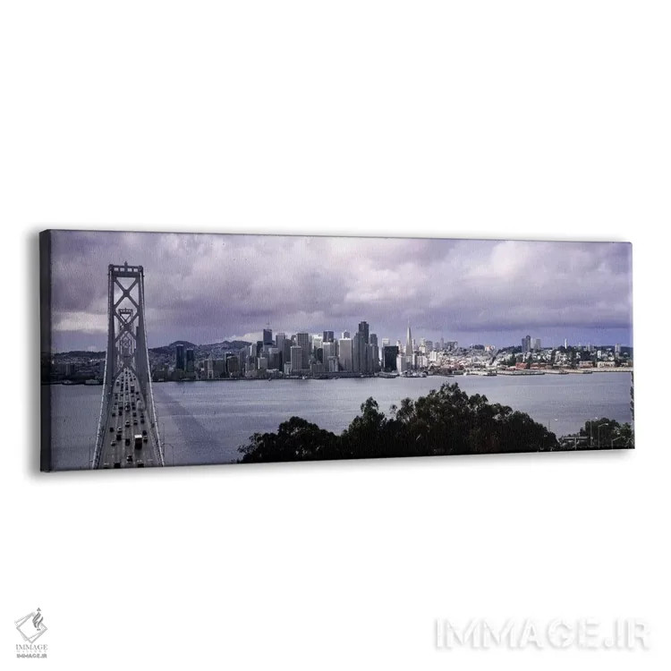 تابلو دکوراتیو Bay Bridge, San Francisco Bay, San Francisco, Californi… اثر پانورامیک ایمجز - نمای پرسپکتیو محصول
