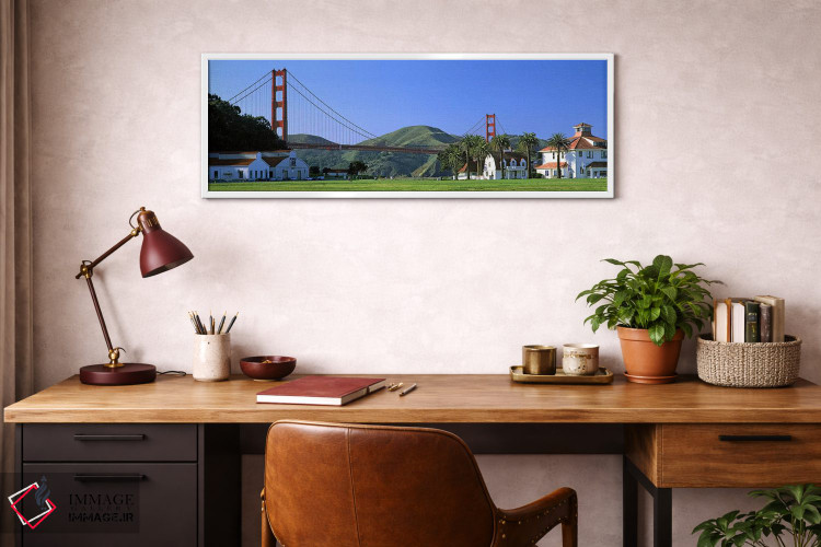 تابلو دکوراتیو Golden Gate Bridge, Crissy Field, San Francisco, Califo… اثر پانورامیک ایمجز - D4W