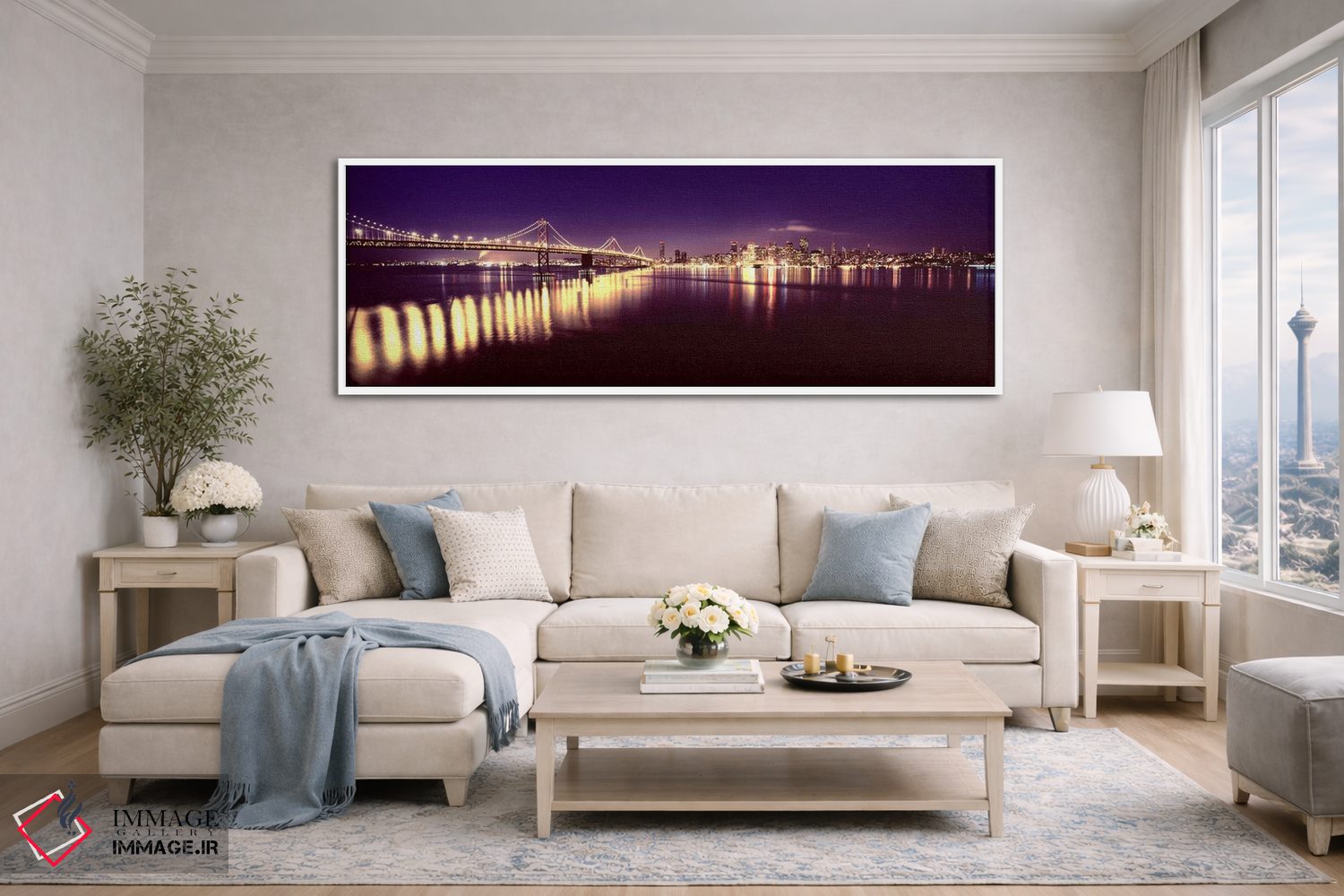 تابلو دکوراتیو San Francisco Bay, San Francisco, California, USA,پل رو… اثر پانورامیک ایمجز - D4W
