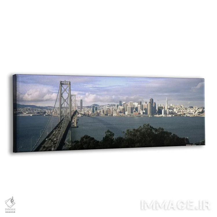 تابلو دکوراتیو Bay Bridge, San Francisco Bay, San Francisco, Californi… اثر پانورامیک ایمجز - نمای پرسپکتیو محصول