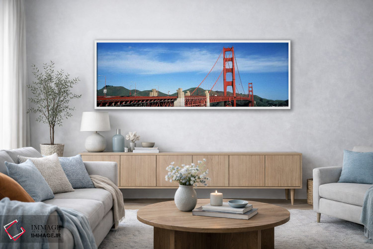 تابلو دکوراتیو Golden Gate Bridge, San Francisco Bay, San Francisco, C… اثر پانورامیک ایمجز - D3W