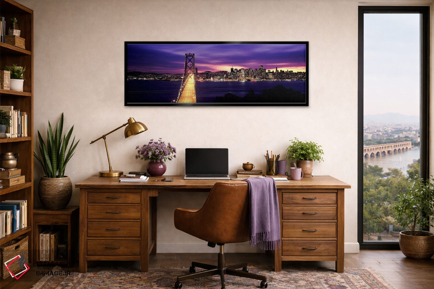 تابلو دکوراتیو Bay Bridge, San Francisco Bay, San Francisco, Californi… اثر پانورامیک ایمجز - D2B