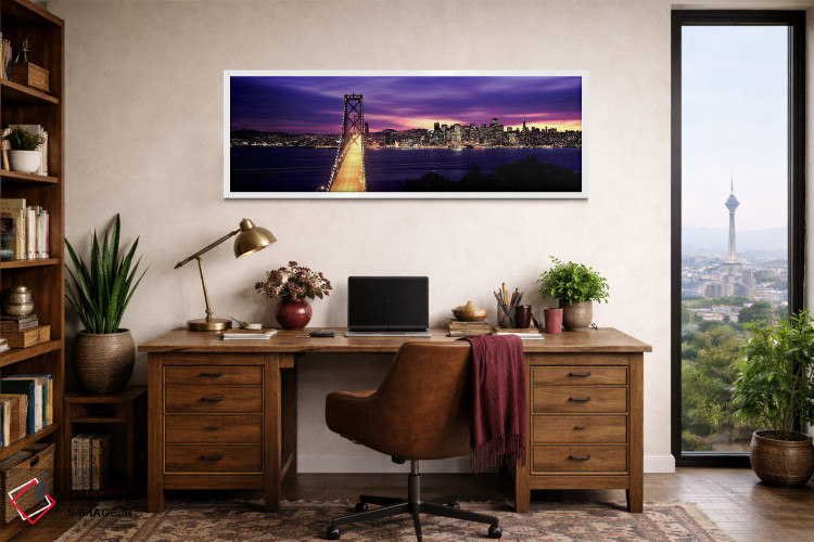 تابلو دکوراتیو Bay Bridge, San Francisco Bay, San Francisco, Californi… اثر پانورامیک ایمجز - D1W