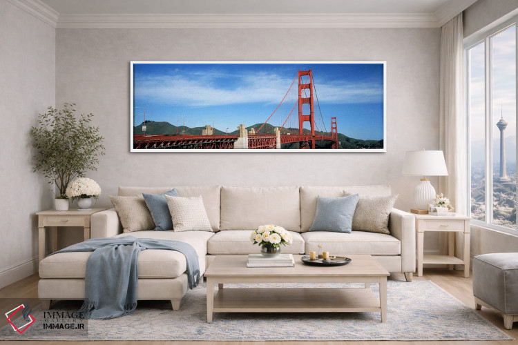 تابلو دکوراتیو Golden Gate Bridge, San Francisco Bay, San Francisco, C… اثر پانورامیک ایمجز - D4W
