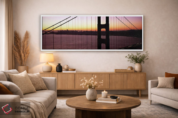 تابلو دکوراتیو Golden Gate Bridge, San Francisco Bay, San Francisco, C… اثر پانورامیک ایمجز - D3W