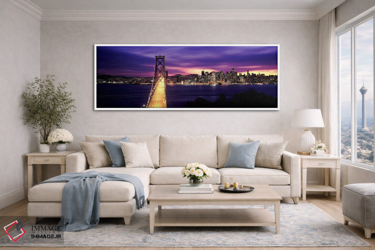 تابلو دکوراتیو Bay Bridge, San Francisco Bay, San Francisco, Californi… اثر پانورامیک ایمجز - D4W