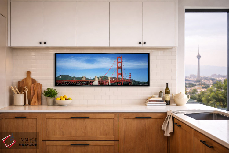 تابلو دکوراتیو Golden Gate Bridge, San Francisco Bay, San Francisco, C… اثر پانورامیک ایمجز - D5B