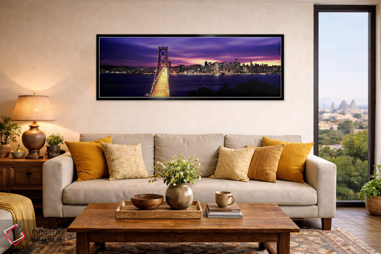 تابلو دکوراتیو Bay Bridge, San Francisco Bay, San Francisco, Californi… اثر پانورامیک ایمجز - D6B