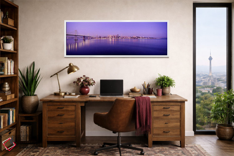 تابلو دکوراتیو Bay Bridge, San Francisco Bay, San Francisco, Californi… اثر پانورامیک ایمجز - D1W