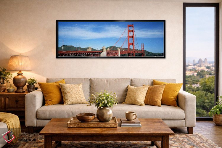 تابلو دکوراتیو Golden Gate Bridge, San Francisco Bay, San Francisco, C… اثر پانورامیک ایمجز - D6B