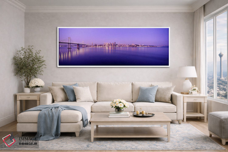 تابلو دکوراتیو Bay Bridge, San Francisco Bay, San Francisco, Californi… اثر پانورامیک ایمجز - D4W
