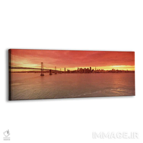 تابلو دکوراتیو Bay Bridge, San Francisco Bay, San Francisco, Californi… اثر پانورامیک ایمجز - نمای پرسپکتیو محصول