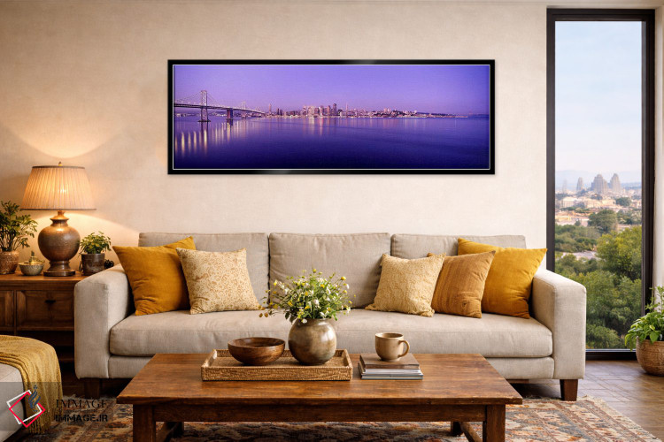 تابلو دکوراتیو Bay Bridge, San Francisco Bay, San Francisco, Californi… اثر پانورامیک ایمجز - D6B