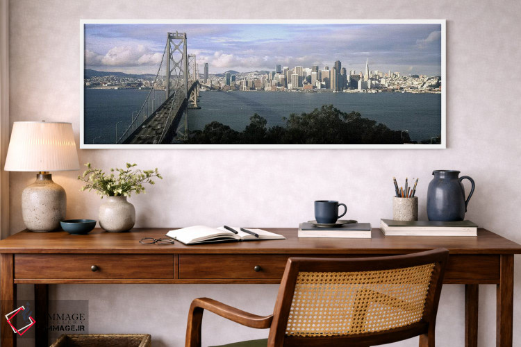 تابلو دکوراتیو Bay Bridge, San Francisco Bay, San Francisco, Californi… اثر پانورامیک ایمجز - D1W
