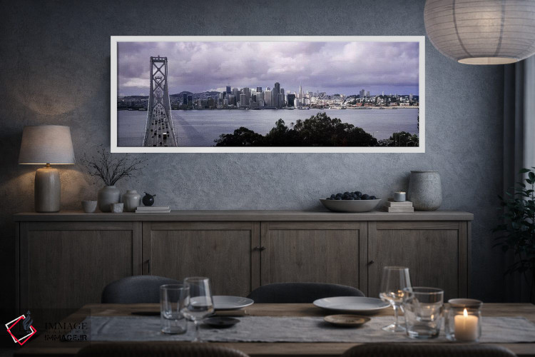تابلو دکوراتیو Bay Bridge, San Francisco Bay, San Francisco, Californi… اثر پانورامیک ایمجز - D4W