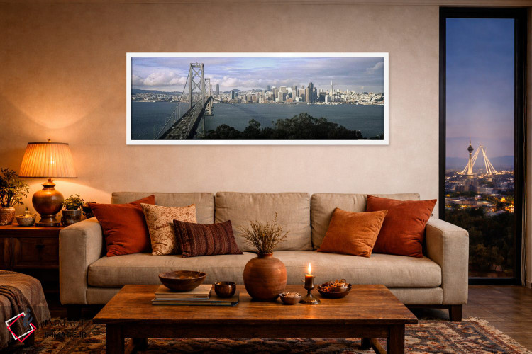 تابلو دکوراتیو Bay Bridge, San Francisco Bay, San Francisco, Californi… اثر پانورامیک ایمجز - D4W