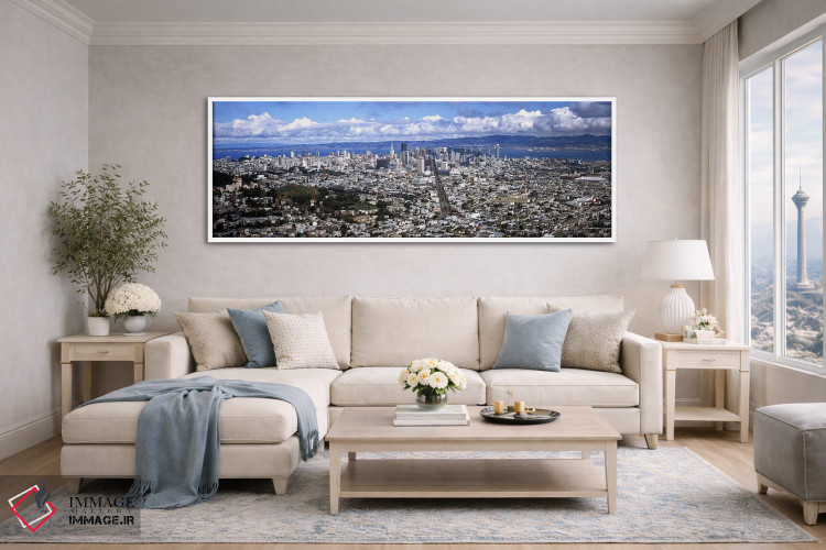 تابلو دکوراتیو San Francisco, California, USA #2,منظره شهری از دو قله… اثر پانورامیک ایمجز - D4W