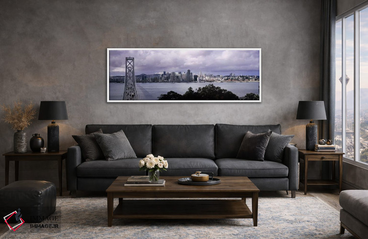 تابلو دکوراتیو Bay Bridge, San Francisco Bay, San Francisco, Californi… اثر پانورامیک ایمجز - D6W