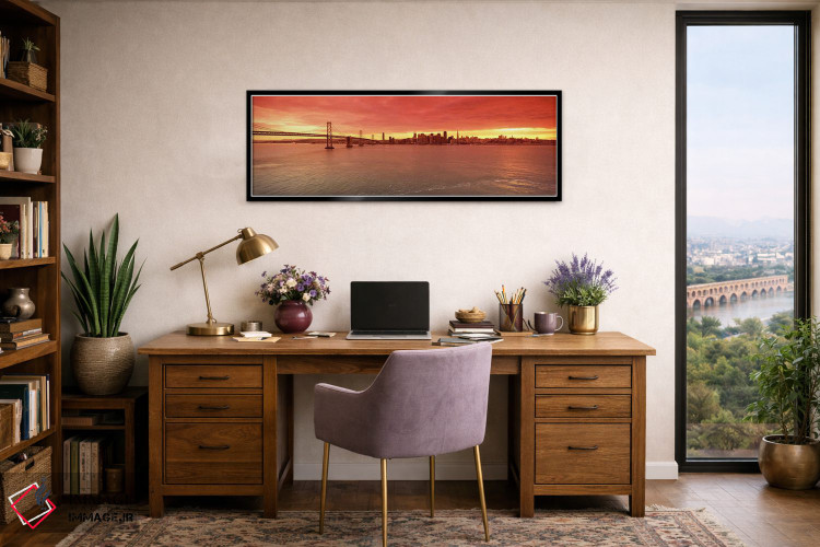 تابلو دکوراتیو Bay Bridge, San Francisco Bay, San Francisco, Californi… اثر پانورامیک ایمجز - D1B