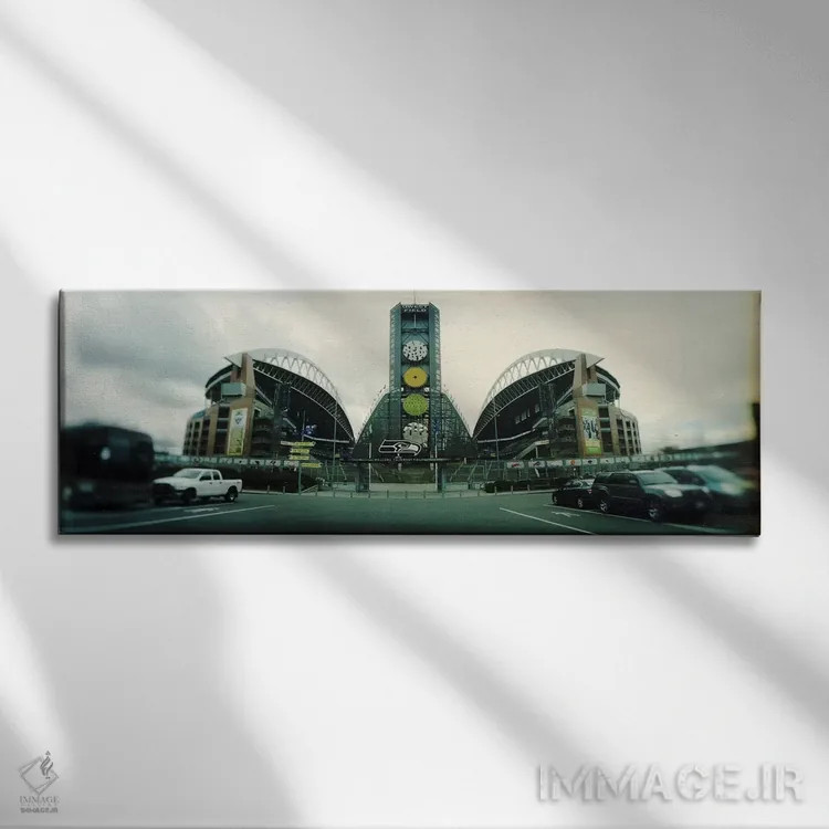 تابلو دکوراتیو Qwest Field, Seattle, Washington State, USA,نمای بیرونی… اثر پانورامیک ایمجز - نمای روبهرو روی دیوار