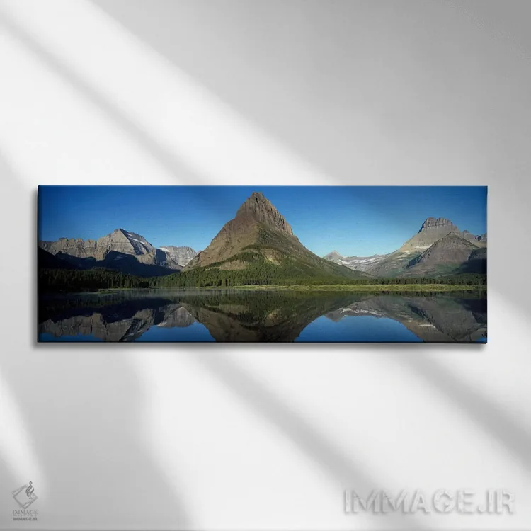 تابلو دکوراتیو Many Glacier Region, Glacier National Park, Montana, US… اثر پانورامیک ایمجز - نمای روبهرو روی دیوار