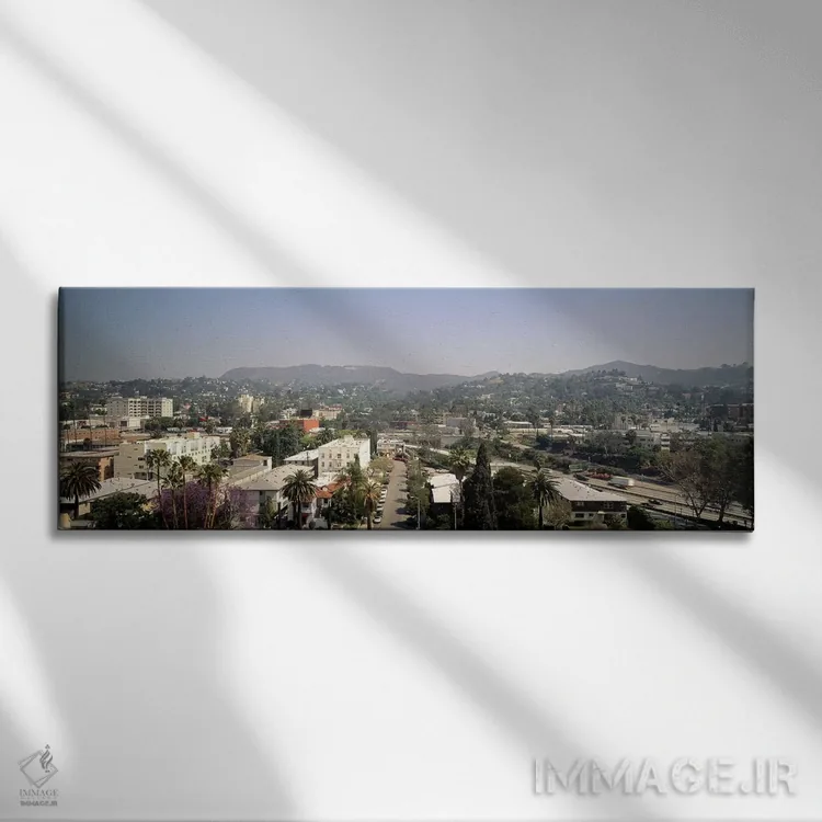 تابلو دکوراتیو Hollywood, City of Los Angeles, California, USA,ساختمان… اثر پانورامیک ایمجز - نمای روبهرو روی دیوار