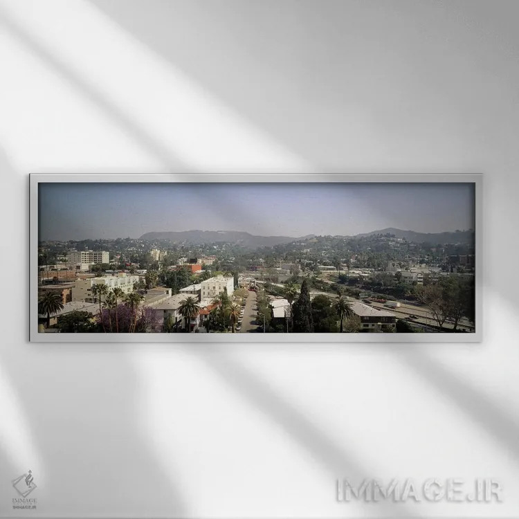 تابلو دکوراتیو Hollywood, City of Los Angeles, California, USA,ساختمان… اثر پانورامیک ایمجز - نمای قابدار سفید