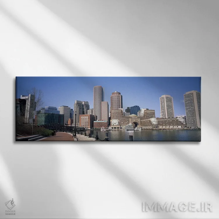 تابلو دکوراتیو Boston, Suffolk County, Massachusetts, USA,ساختمان ها د… اثر پانورامیک ایمجز - نمای روبهرو روی دیوار