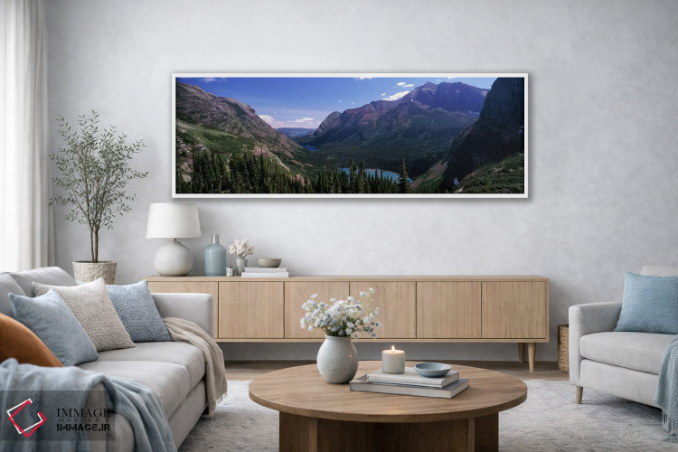 تابلو دکوراتیو Glacier National Park, Montana, USA,منظره دره کوهستانی… اثر پانورامیک ایمجز - D2W