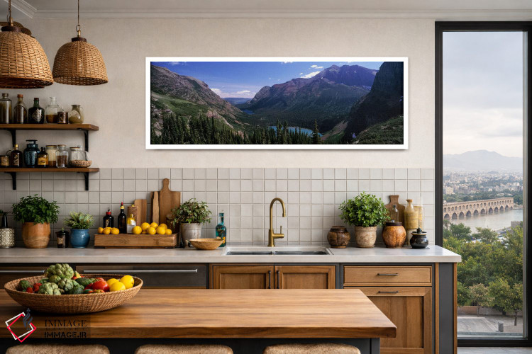تابلو دکوراتیو Glacier National Park, Montana, USA,منظره دره کوهستانی… اثر پانورامیک ایمجز - D3W