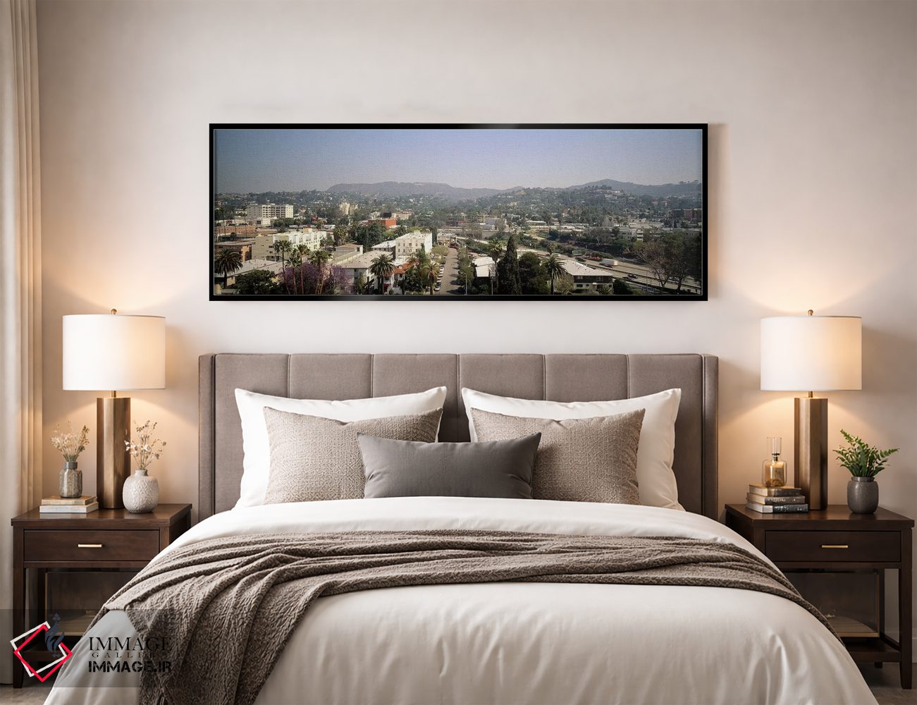 تابلو دکوراتیو Hollywood, City of Los Angeles, California, USA,ساختمان… اثر پانورامیک ایمجز - D4B