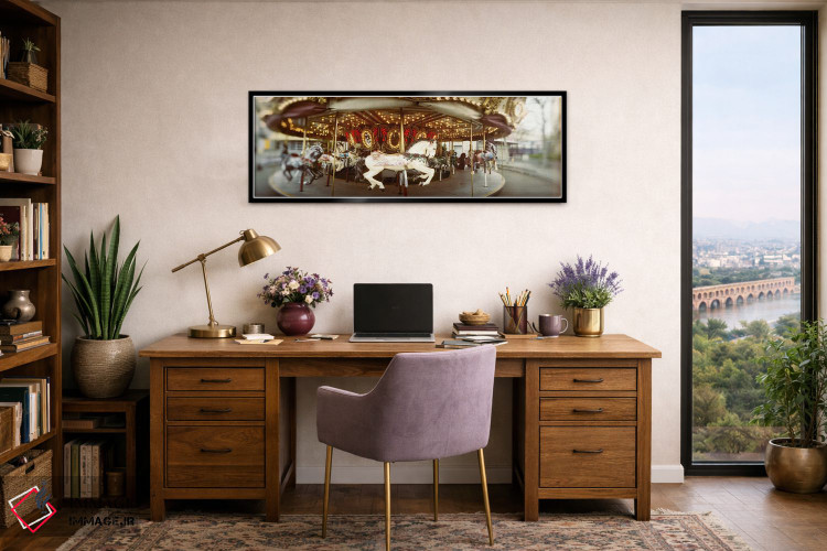 تابلو دکوراتیو Seattle Center, Queen Anne Hill, Seattle, Washington St… اثر پانورامیک ایمجز - D2B