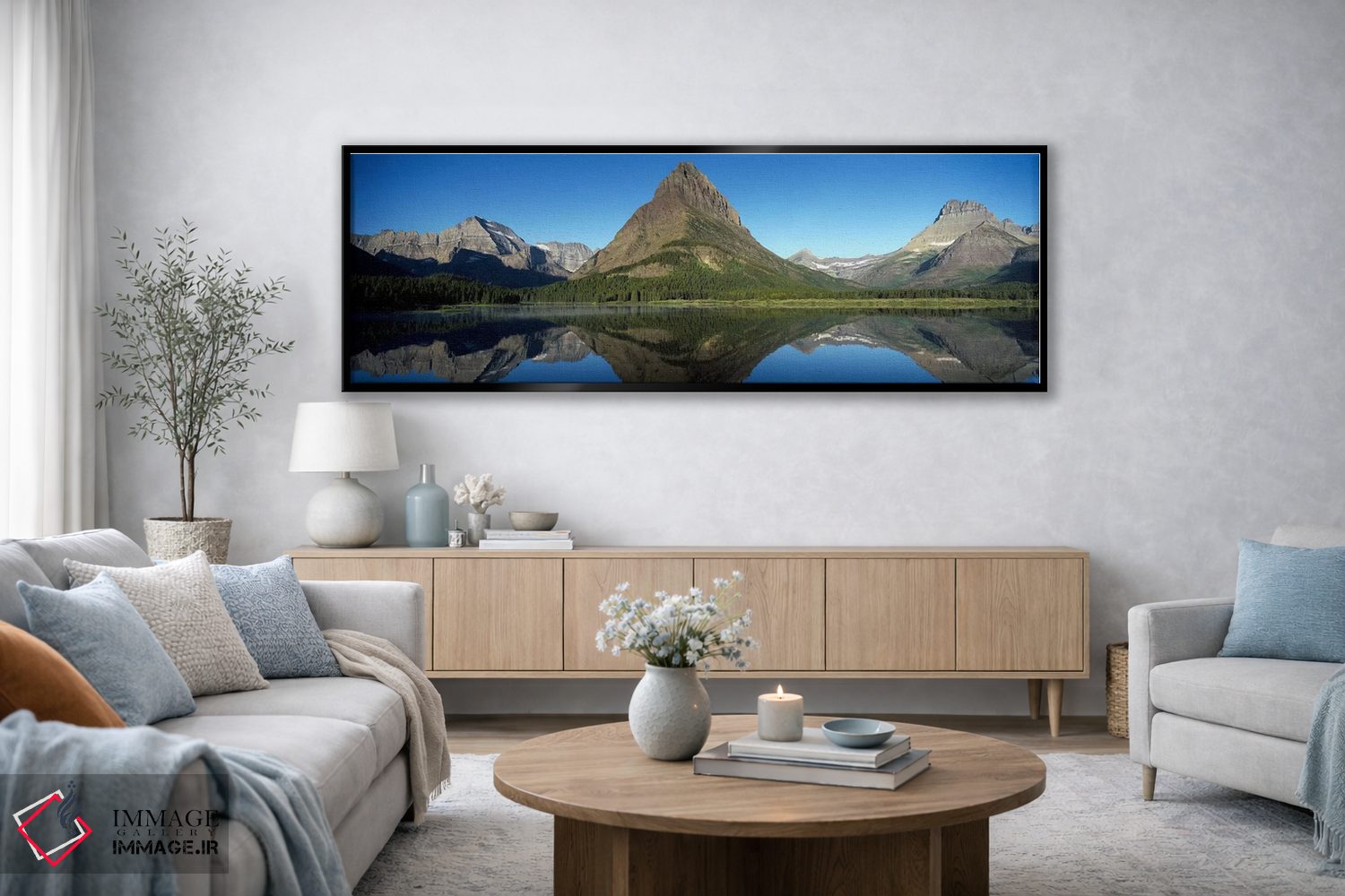 تابلو دکوراتیو Many Glacier Region, Glacier National Park, Montana, US… اثر پانورامیک ایمجز - D3B