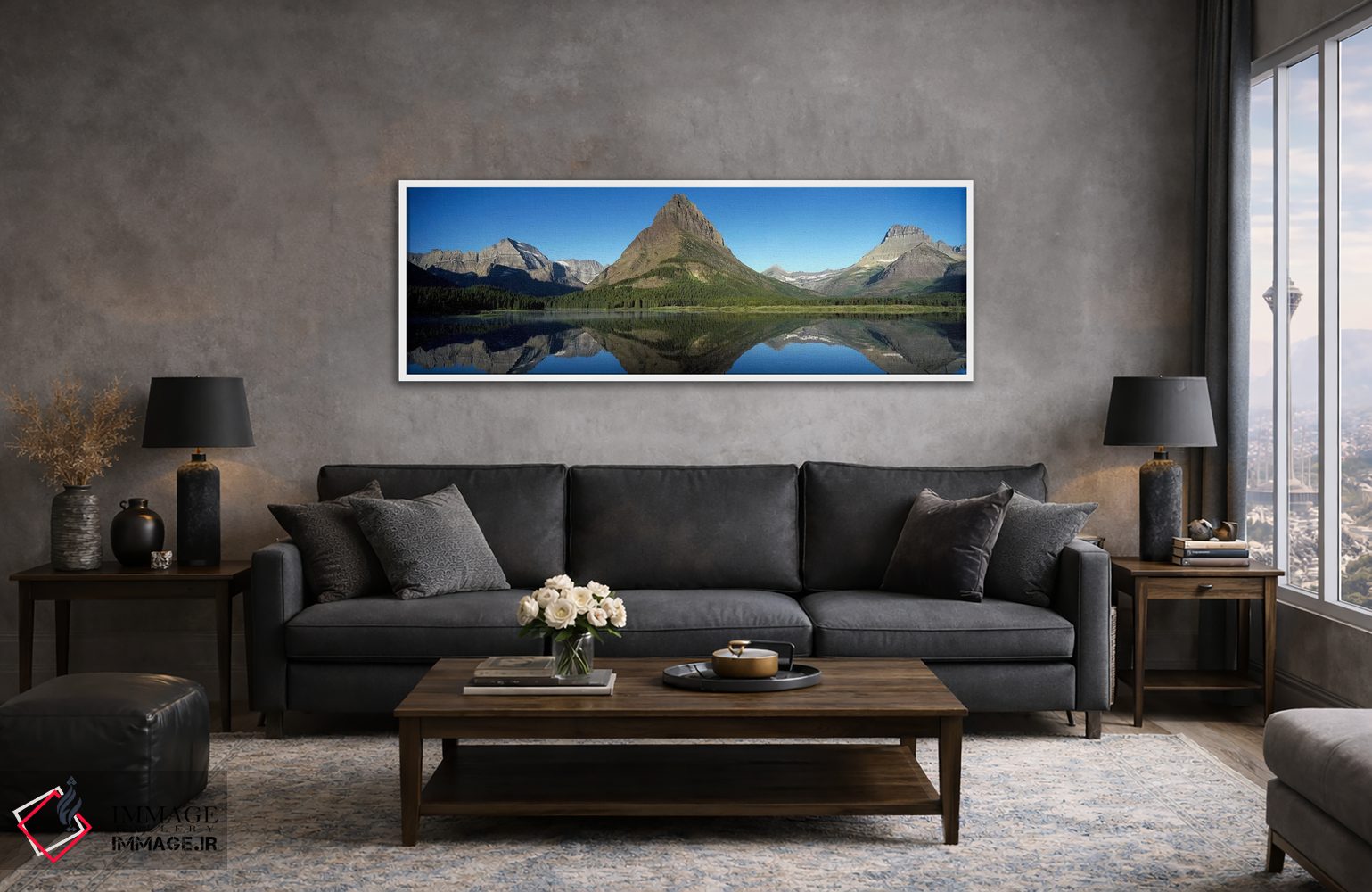 تابلو دکوراتیو Many Glacier Region, Glacier National Park, Montana, US… اثر پانورامیک ایمجز - D4W